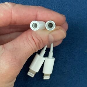 2 Lightning to 3.5 mm Headphone Jack Adapter for iPhone